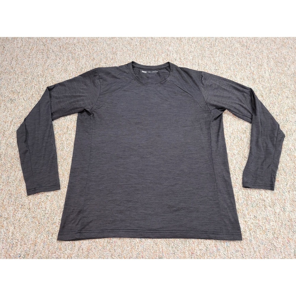 REI Co-op Shirt Mens Large Gray Long Sleeve Hiking Active Outdoors Performance